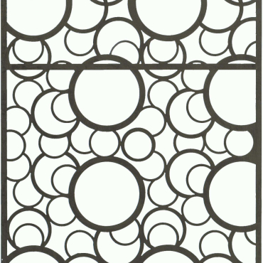 NORT DECO PANEL BUBBLES 0,6x1,5m VÖ x4